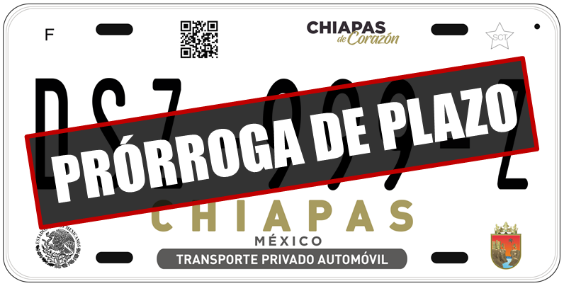 Amplía Secretaría de Hacienda el plazo para realizar canje de placas 2020 en Chiapas