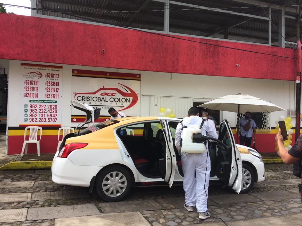 Rebrote de covid-19 causaría mucho sufrimiento por ello se previene, taxistas 