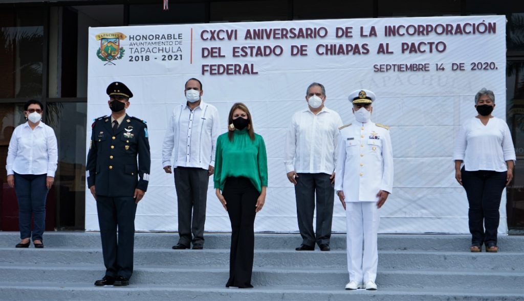 Ayuntamiento de Tapachula conmemora el CXCVI Aniversario de la Federación de Chiapas a México