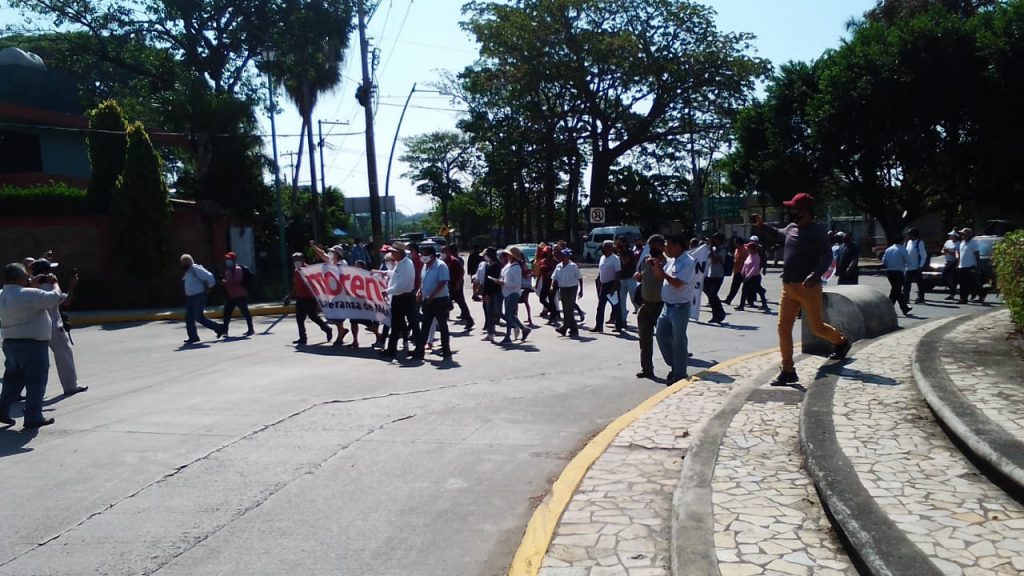 Poca participación en Tapachula en la marcha estatal realizada por la Dignidad en MORENA 